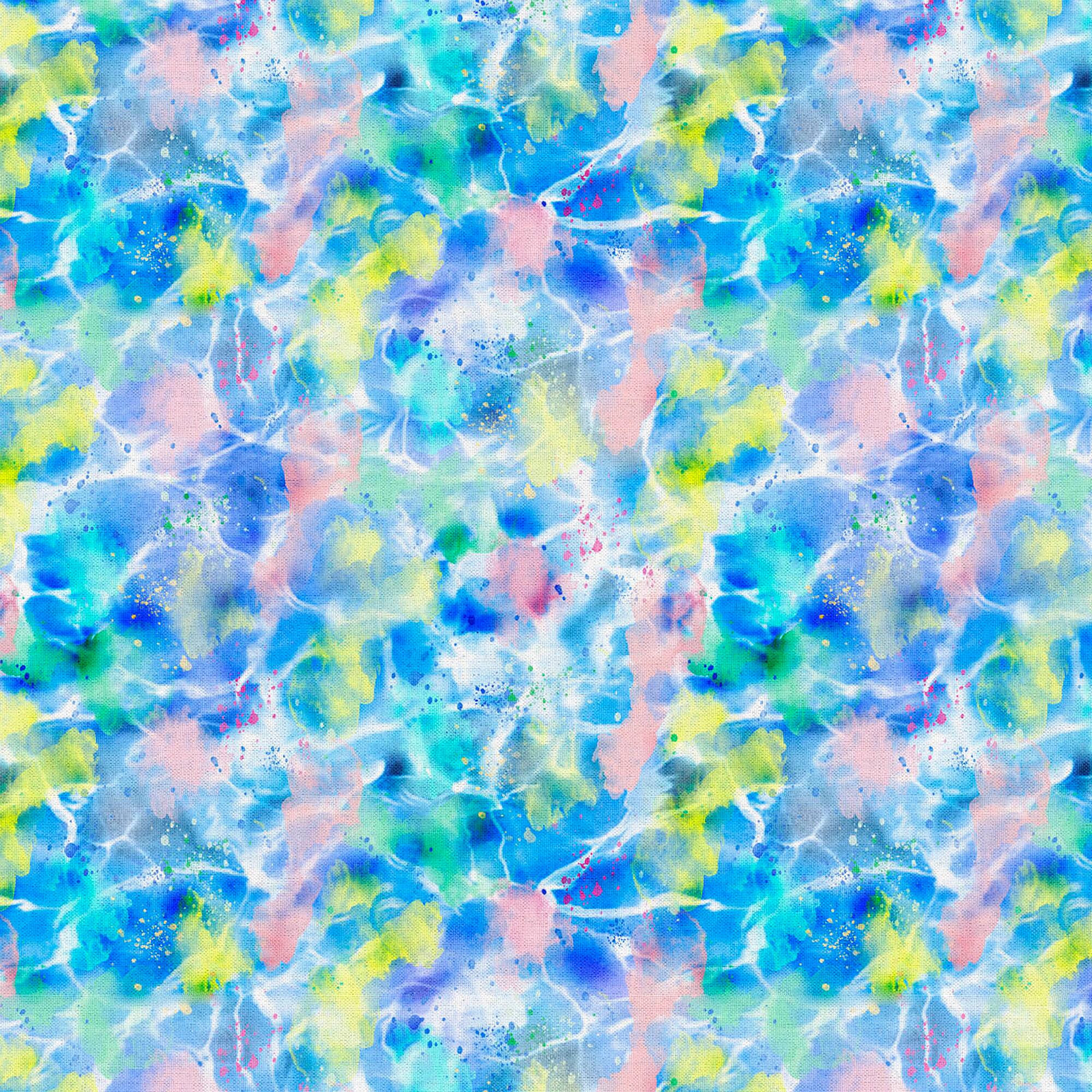 Fabric Editions Multicolor Deep Sea Cotton Fabric